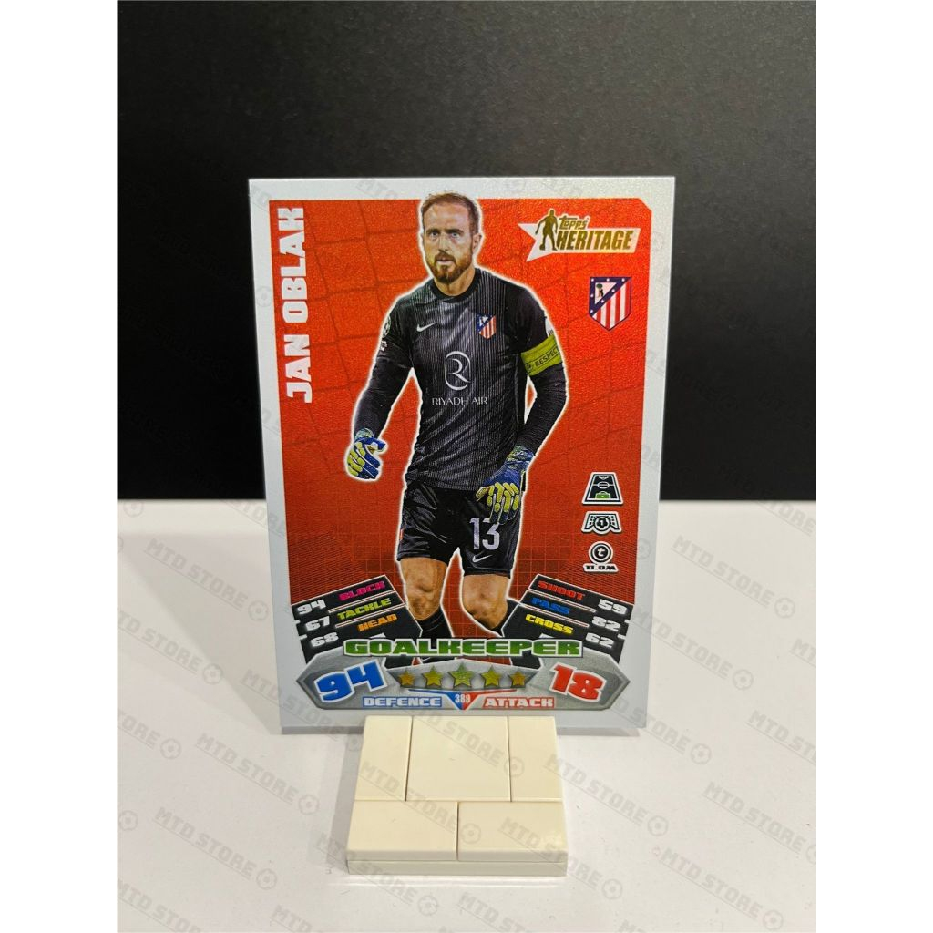 [ CHÍNH HÃNG ] - Heritage - Topps Match Attax 2025/2026 - Jan Oblak (Athletico Madrid)