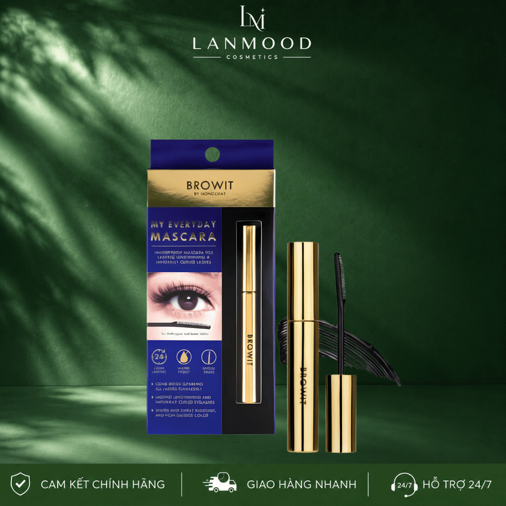 Mascara Nongchat Browit Đầu Lược 5.5g - Mascara Browit Đen