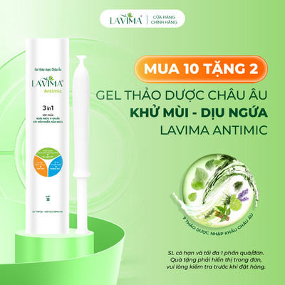 Gel Phụ Khoa Lavima Antimic (Đũa Thần Inner) Làm Sạch - Khử Mùi - Dịu Ngứa Nhanh Tại Chỗ, Bút 3g