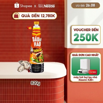 Dầu Hào Nestlé MAGGI® công thức cải tiến  chai 820g -  Thêm chiết xuất hàu, Thêm óng ánh - đậm đà