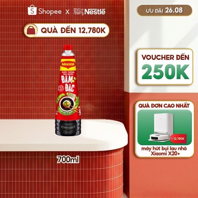 Nước tương Đậu Nành Đậm Đặc MAGGI chai 700ml - Công thức cải tiến. Bừng hương đậu nành. Ngon hơn, sánh đậm hơn
