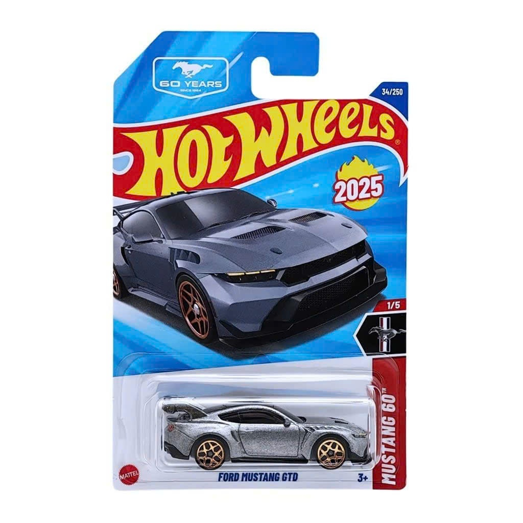 HOT WHEELS FORD MUSTANG GTD 2025 – MUSTANG 60TH 1/5 | 34/250