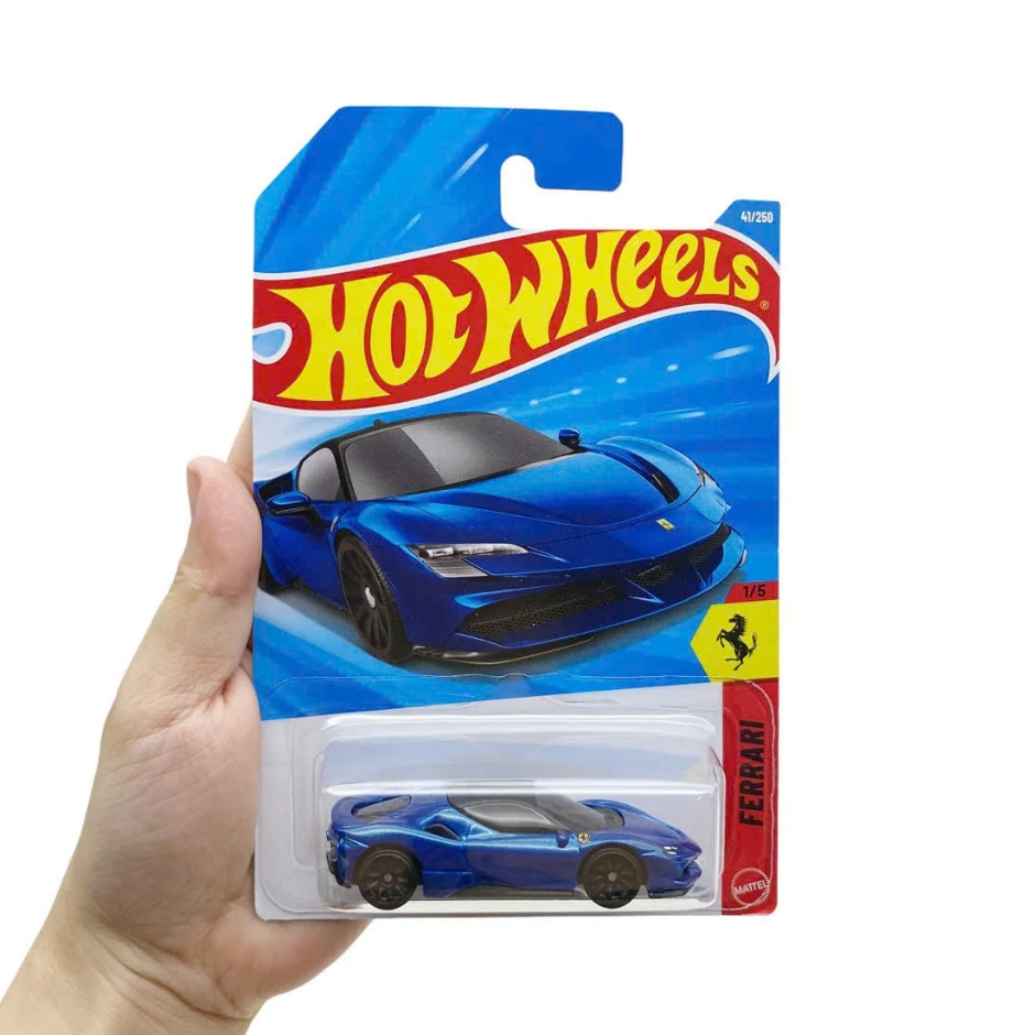 HOT WHEELS FERRARI SF90 STRADALE 2026 41/250 – FERRARI 1/5 MÀU XANH