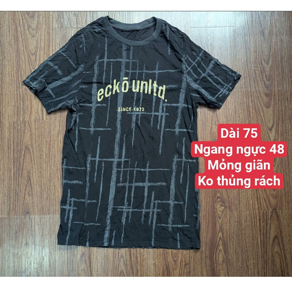 áo thun xám ghi mỏng Ecko Unltd hàng si giãn thanh lý giá rẻ (không thủng rách), áo thun mặc nhà (gi