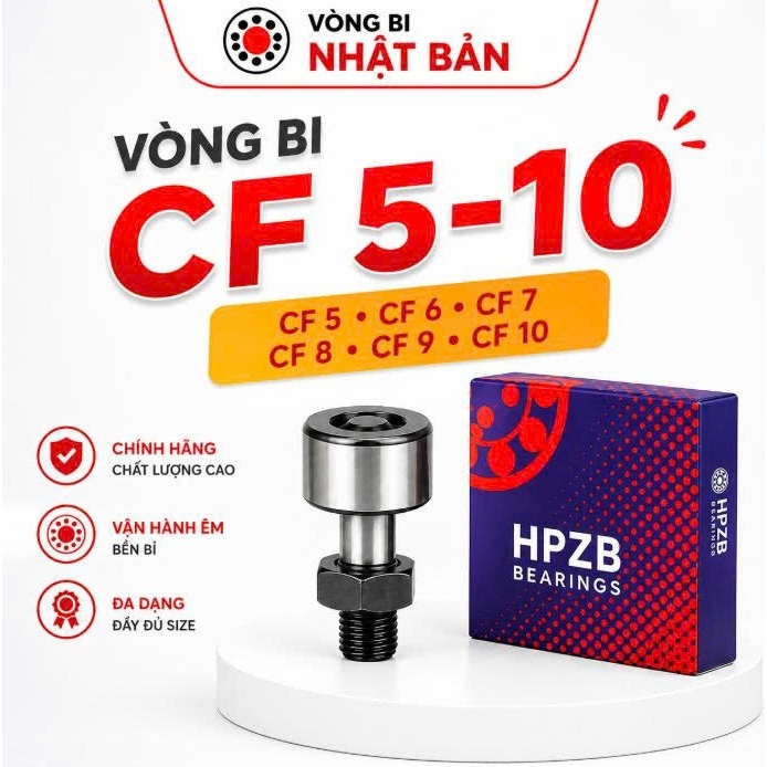 | HÀNG CHÍNH HÃNG | Con Lăn Cam HPZB CF 6 - Bạc Đạn Con Lăn Cam CF6 - Có Hóa Đơn VAT