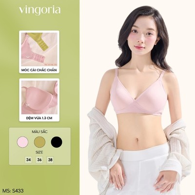 Áo Lót Không Gọng Đệm Mỏng Không Đường May VINGO/VINGORIA S433