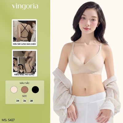Áo Lót Su Lưng Chữ U Mút Mỏng Không Gọng VINGO/VINGORIA Mặc Áo Váy Hở Lưng và Sát Nách S427