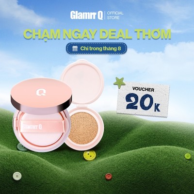 [KÈM LÕI REFILL] Phấn nước GLAMRR Q LONG WEAR DD CUSHION - SPF50+/PA+++ (2 lõi)