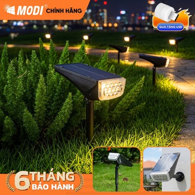 Đèn Cắm Cỏ, Đèn Gắn Tường Sân Vườn Năng Lượng Mặt Trời, Đèn Trang Trí Sân Vườn MODI SOLAR Chống Nước