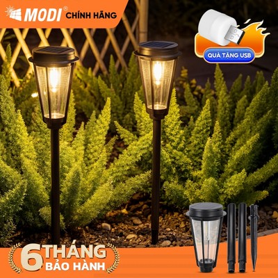 Đèn Led Năng Lượng Mặt Trời, Đèn Trang Trí Sân Vườn MODI SOLAR Chống Thấm Nước IP65 Siêu Sáng