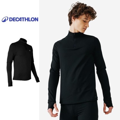 Áo dài tay chạy bộ giữ ấm Run Warm cho nam Đen DECATHLON KALENJI mã 8487923