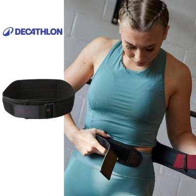 Đai lưng tập tạ corength đen DECATHLON corength mã 8649022