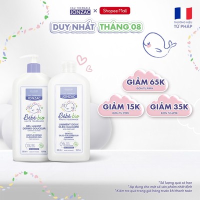 Combo Gel Tắm Gội Hữu Cơ 500Ml và Dung dịch vệ sinh chống hăm tã hữu cơ dành cho bé sơ sinh (500Ml-1L)