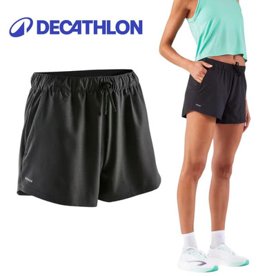Quần short chạy bộ nữ thoáng khí - Run 500 Dry đen Decathlon KIPRUN mã 8852986