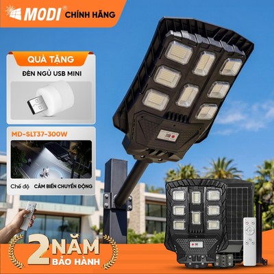 Đèn Liền Thể Năng Lượng Mặt Trời MODI SOLAR Cảm Biến Chuyển Động Nâng Cấp Chip LED