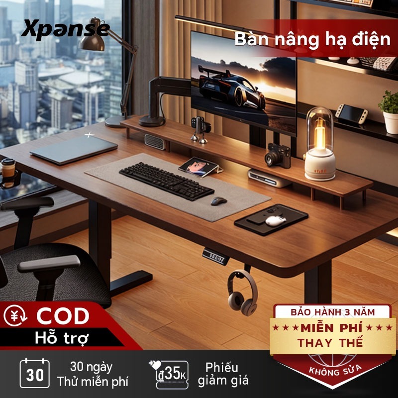 Xpanse Z-S9 Bàn nâng hạ thông minh – mặt bàn nghiêng công thái học, bàn làm việc, bàn gaming, bàn học điều chỉnh độ cao