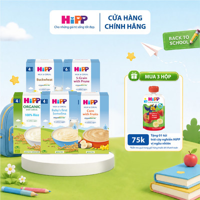 [KOL] Bột ăn dặm HiPP đủ vị, tiện lợi, dễ sử dụng