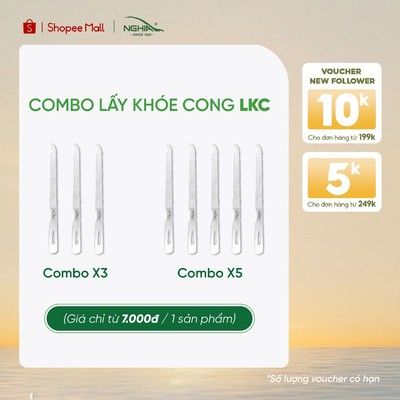 [COMBO] Cây Lấy Khóe Đầu Cong Inox Kềm Nghĩa LKC