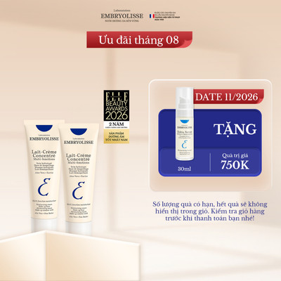 Combo 2 Kem Dưỡng Ẩm Phục Hồi Embryolisse Lait Creme Concentre 30ml