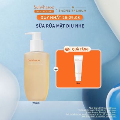 Sữa Rửa Mặt Tạo Bọt Dưỡng Ẩm Làm Sạch Dịu Nhẹ Sulwhasoo Gentle Cleansing Foam 200ml