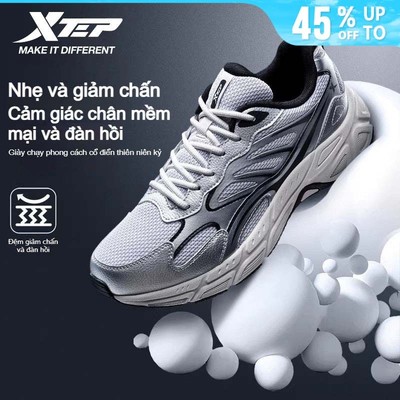 XTEP JUECHEN 8.0 Giày chạy bộ. Nhẹ và thoải mái. Mặt giày mềm, hấp thụ lực va chạm hiệu quả. Dành cho cả nam và nữ