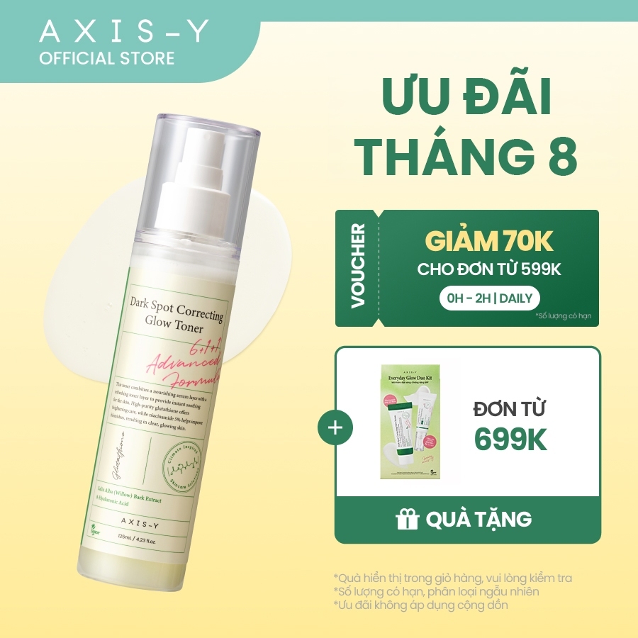 [DEAL ĐỘC QUYỀN] AXIS-Y Toner Nước Cân Bằng Mờ ThâmSáng Da 5% Niacinamide | Dark Spot Correcting Glo