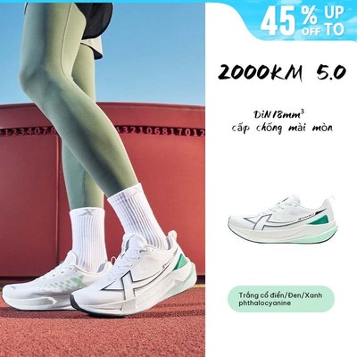 XTEP 2000KM 5.0 Giày chạy bộ - Đệm ACE giảm xóc, đế D18 chống mòn, chống trượt, giày marathon, Giày chạy thể thao nam