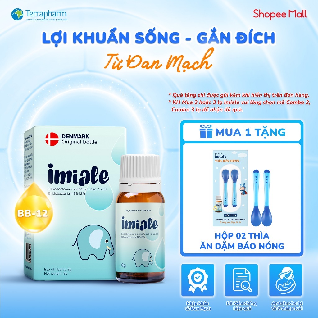 IMIALE bổ sung lợi khuẩn, hỗ trợ cải thiện hệ vi sinh đường ruột, giúp tăng cường tiêu hóa