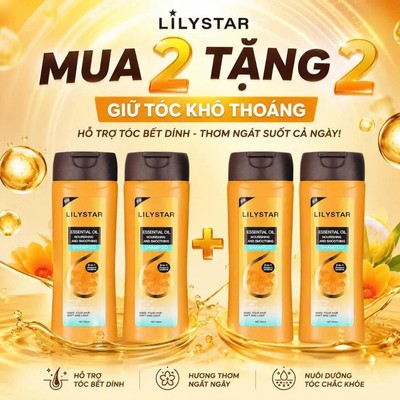 [MUA 2 TẶNG 2] Dầu Gội Xả 2IN1 LILYSTAR Phục Hồi Tóc Chuyên Sâu Chứa Tinh Dầu Nuôi Dưỡng Ẩm Giúp Tóc Mềm Mượt Chai 200ml