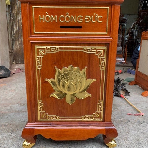 Hòm công đức gỗ hương giá xưởng