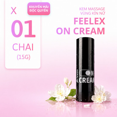 Kem massage vùng kín Feelex On Cream thư giãn tạo cảm giác nóng lạnh râm ran an toàn cho dành cho nữ
