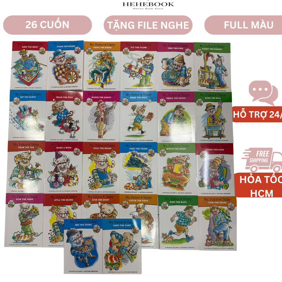 Mr. Putter & Tabby 26 CUỐN TẶNG FILE NGHE FULL MÀU GIẤY BÓNG ĐẸP series Beginning Readers/Easy Reade