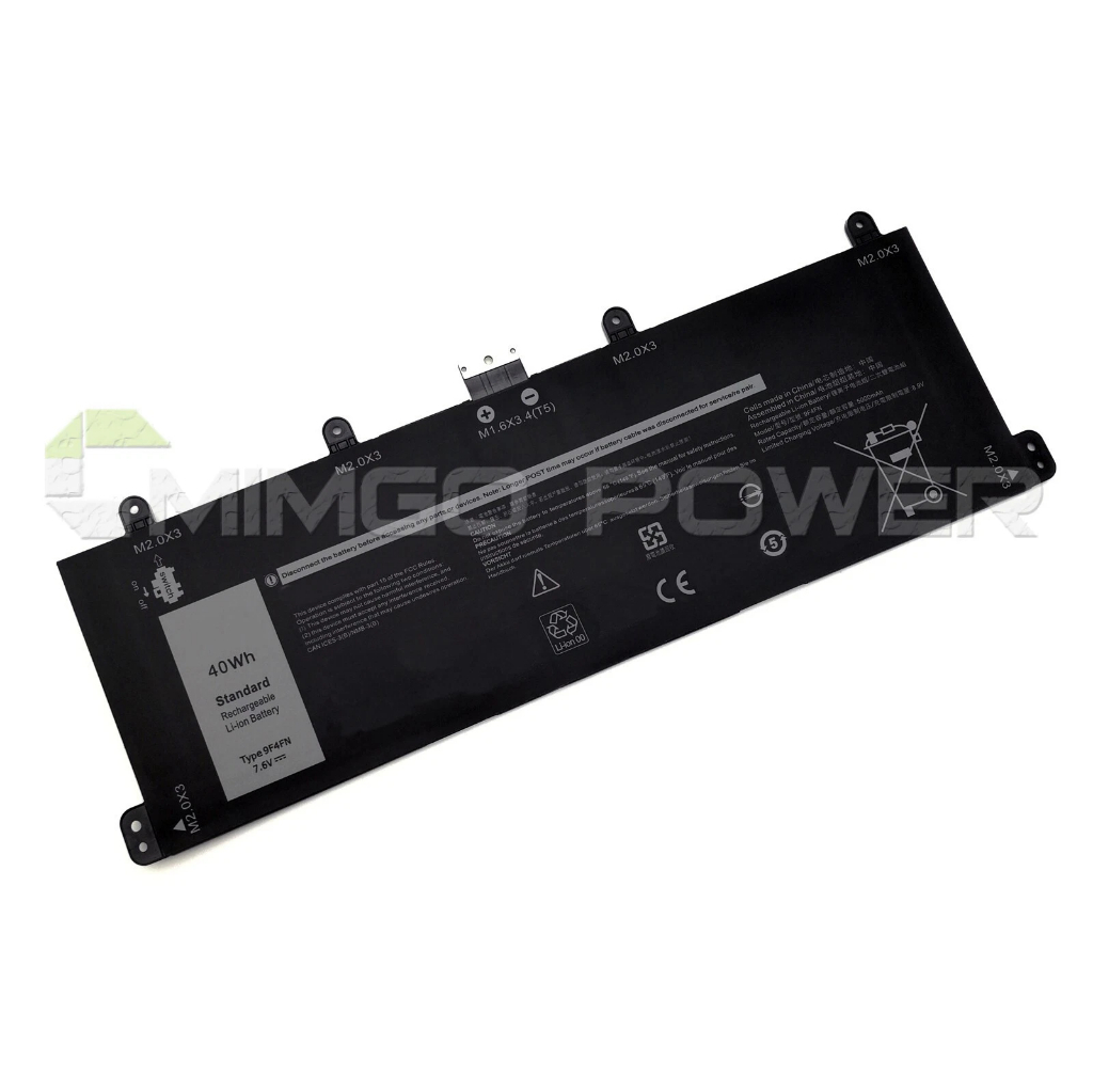 💖Pin laptop Dell Latitude 7320 Detachable 40WH TYPE 9F4FN 7.6V 2VKW9
