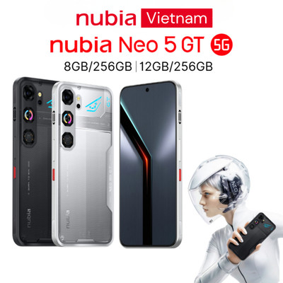 [GIÁ ƯU ĐÃI MỞ BÁN] Điện thoại gaming Nubia Neo 5 GT I Chip Mediatek D7400 I Màn AMOLED 144Hz I 3 Công Nghệ Tản Nhiệt