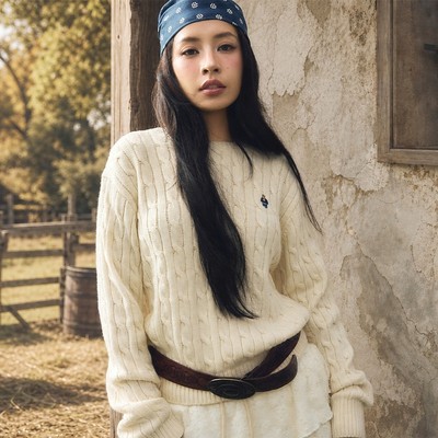 Áo Len WHO.A.U Steve Cable R-neck Pullover_WHKAGB921F