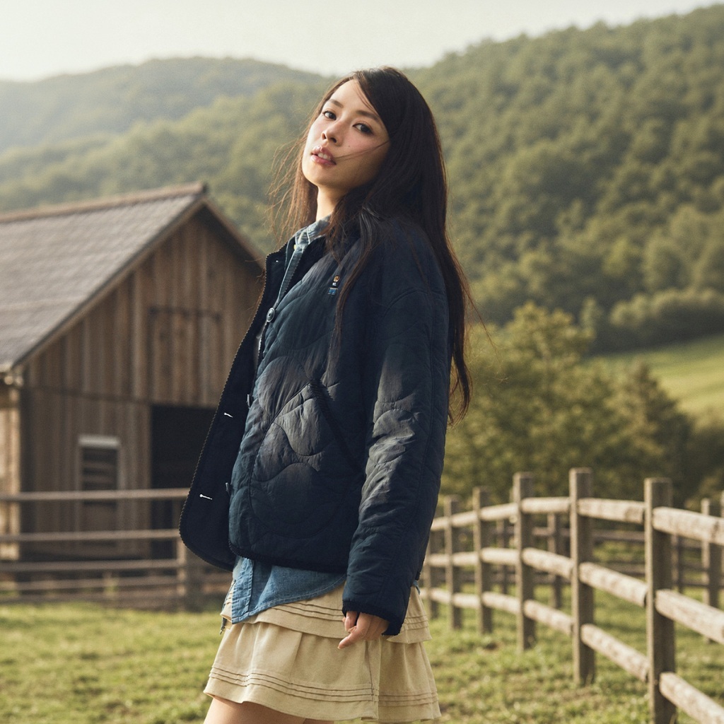Áo Khoác Chần Bông WHO.A.U Steve Collar Quilting Jacket[B]_WHJJGB954F