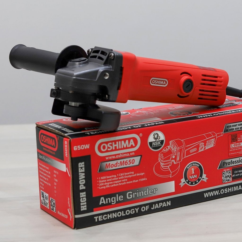 Máy mài Oshima M650 650W Đỏ Điện 1 pha