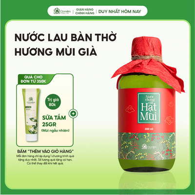 Nước Mùi Già Chưng Cất Dùng Để Tắm Rửa Mặt Lau Dọn Bàn Thờ Cỏ Mềm 300ml