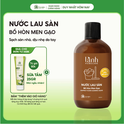Nước Lau Sàn Bồ Hòn Men Gạo Lành HomeCare Cỏ Mềm 500ml