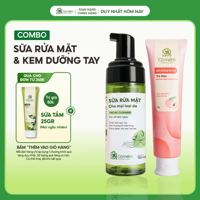 Combo Kem Dưỡng Da Tay Và Sữa Rửa Mặt Cỏ Mềm