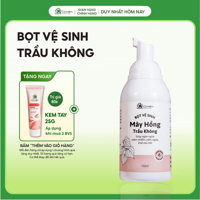 Bọt Vệ Sinh Phụ Nữ Mây Hồng Tinh Chất Trầu Không Cỏ Mềm 150ml
