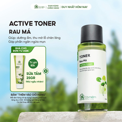 Active Toner Dưỡng Ẩm Ngừa Mụn Rau Má Dành Cho Da Mụn Da Dầu Nhạy Cảm Cỏ Mềm 150ml