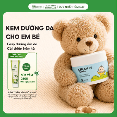 Kem Em Bé Dưỡng Ẩm Ngừa Hăm Tã Chàm Sữa Làm Dịu Da Cỏ Mềm 30g