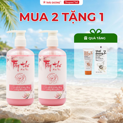 [Sale Tháng 8] COMBO 2 sữa tắm Tây Thi chai 500ml tặng 1 Sữa tắm Thái Dương 7 Plus 200ml