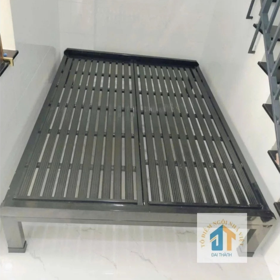 [FURNI HOME] INBOX ZALO NGAY Giường ngủ pallet bằng sắt sơn tĩnh điện kích thước 1m4x2m lắp đặt tận 