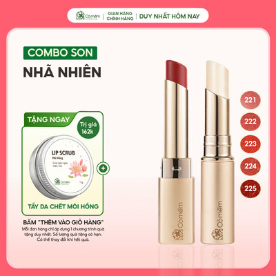 Bộ Combo son cao cấp Nhã Nhiên cho môi xinh mọng mướt ngừa lão hoá môi Cỏ Mềm