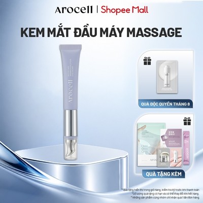 Kem Mắt Kèm Đầu Rung Massage Arocell Hỗ Trợ Mờ Nhăn Nâng Cơ Wrinkle Solution Eye Cream 15 ml
