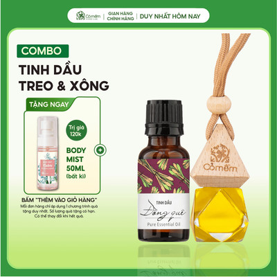 Combo Tinh Dầu Treo Và Tinh Dầu Refill Nguyên Chất Từ Thiên Nhiên Cỏ Mềm