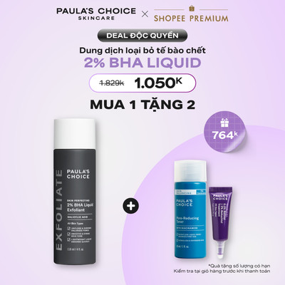 Dung dịch loại bỏ tế bào chết giảm mụn Paula's Choice Skin Perfecting 2% BHA Liquid Exfoliant 118ml A2010