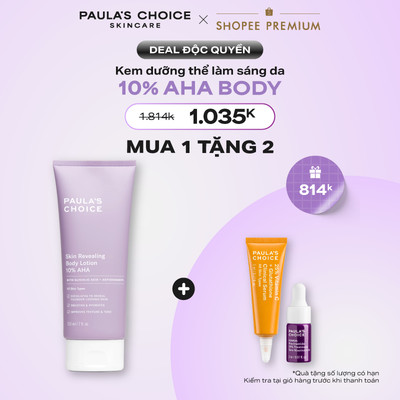 Kem dưỡng thể làm sáng da, làm đều màu da Paula's Choice Skin Revealing Body Lotion 10% AHA 210ml - A5900